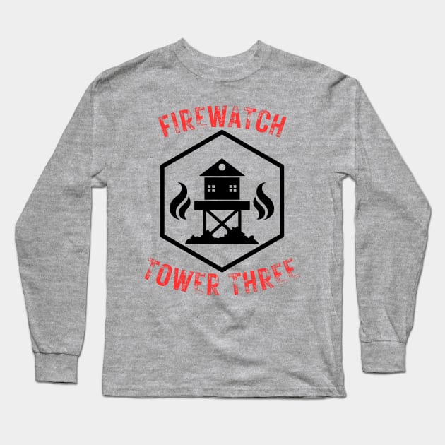 Support the FireWatch Patrol at Tower Three Long Sleeve T-Shirt by Rezolutioner